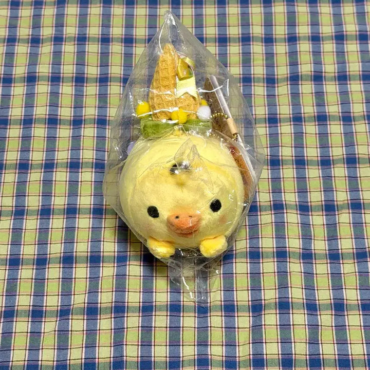 [BUNJANG] Rilakkuma Cold Stone Collaboration Kiiroitori Keyring Doll / 리락쿠마 콜드스톤 콜라보 키이로이토리 키링 인형
