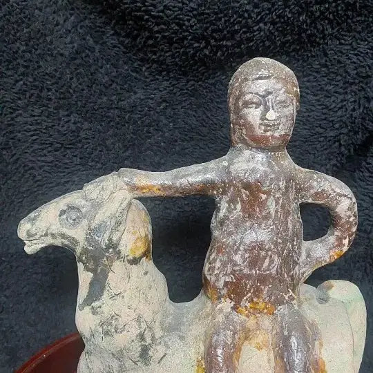 [BUNJANG] Tang Sancai Style Horse Rider Pottery Figure / 당삼채 요삼채  말탄사람