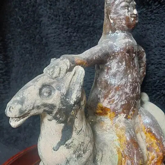 [BUNJANG] Tang Sancai Style Horse Rider Pottery Figure / 당삼채 요삼채  말탄사람