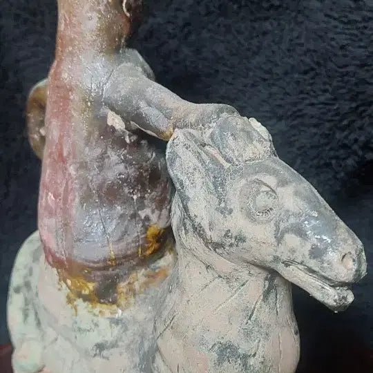 [BUNJANG] Tang Sancai Style Horse Rider Pottery Figure / 당삼채 요삼채  말탄사람