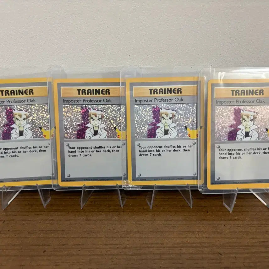 [BUNJANG] Pokemon TCG 25th Anniversary - Professor Oak Full Art Card (North American Edition) / 포켓몬카드 북미판 25주년 오박하