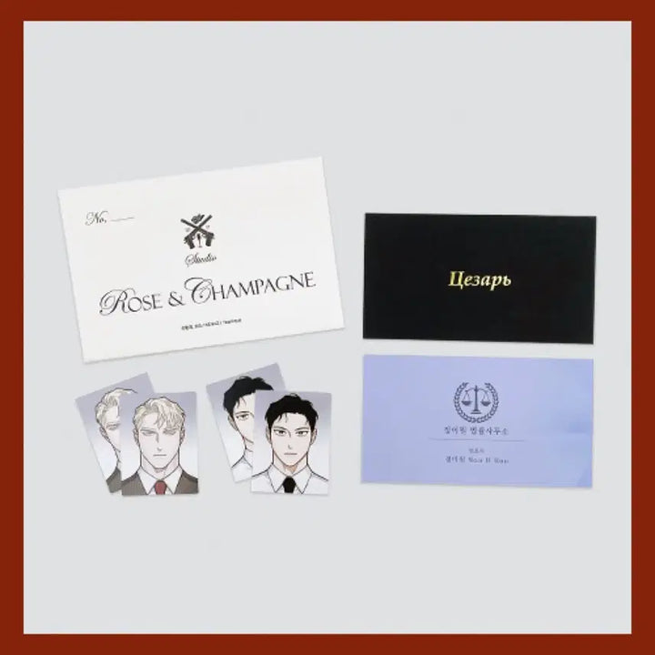 [BUNJANG] Rose &amp; Champagne JangSam Tunik Popup Proof Photo Set / 장미와 샴페인 장샴 투니크 팝업 증명사진 SET
