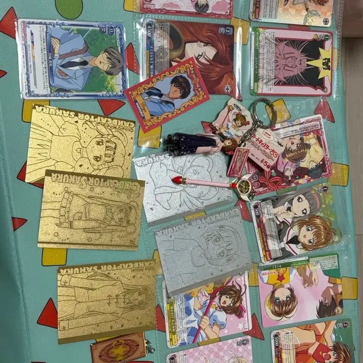 [BUNJANG] Cardcaptor Sakura Goods Card Set Mini Figure Keyring / 카드캡터 사쿠라 굿즈 카드 세트 미니피규어 키링