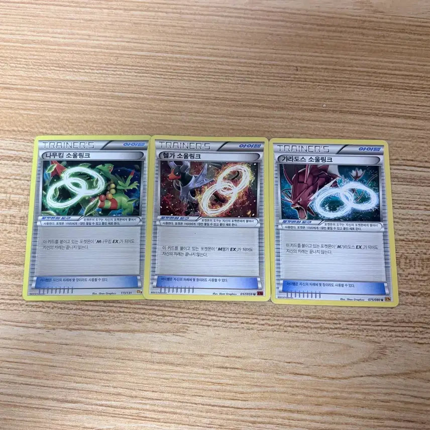 [BUNJANG] Pokemon Cards Treecko/Houndoom/Gyarados Soul Link Bundle Set / 포켓몬 카드 나무킹/헬가/갸라도스 소울링크 일괄판매