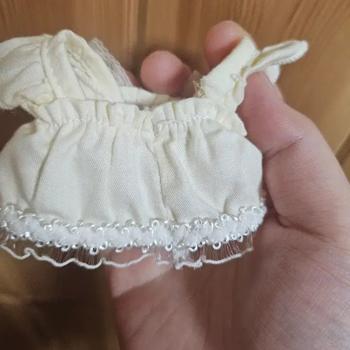 [BUNJANG] 10cm Doll Clothes Rabbit Ear Frill Headband, Wings, Dress Set / 10cm 솜인형 옷
