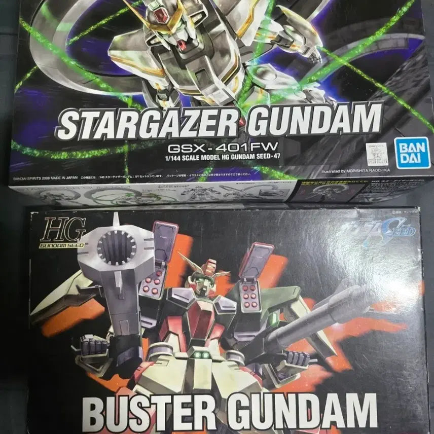 [BUNJANG] HG Gundam Seed Stargazer Gundam &amp; Buster Gundam 1/144 Set / HG 건담 시드 스타게이저 건담 &amp; 버스터 건담 1/144 세트