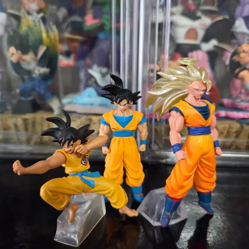 [BUNJANG] Bandai Dragon Ball HG Son Goku 3-Figure Set / [3체 세트] 반다이 정품 드래곤볼 HG 손오공 3체