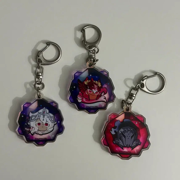 [BUNJANG] Cookie Run Kingdom Saint Lily Cookie, Holy Berry Cookie, Silent Salt Cookie Soul Stone Keyring / 쿠키런 킹덤 세인트릴리 쿠키 홀리베리 쿠키 사일런트솔트 쿠키 영혼석 키링