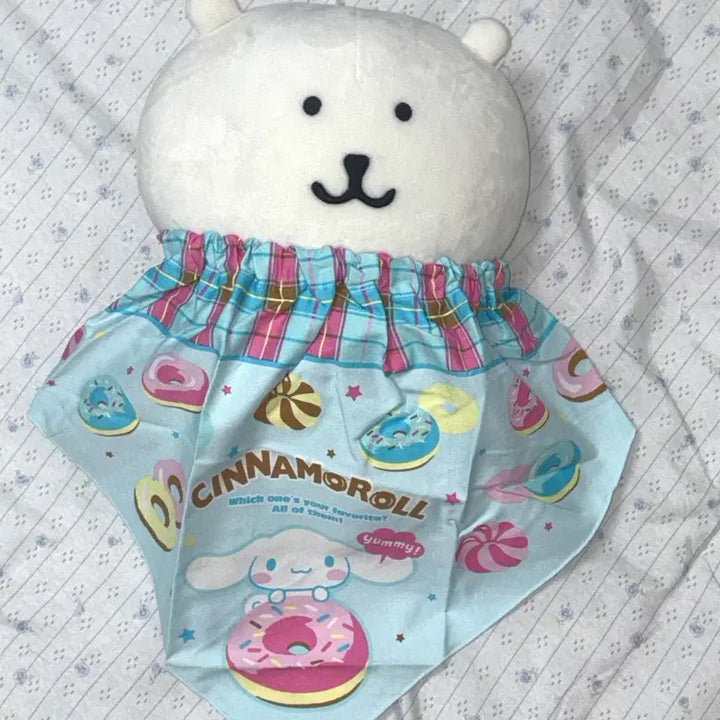 [BUNJANG] Sanrio Cinnamoroll 2008 Donut Pattern Bib / 고전 2008 시나모롤 도넛 턱받이