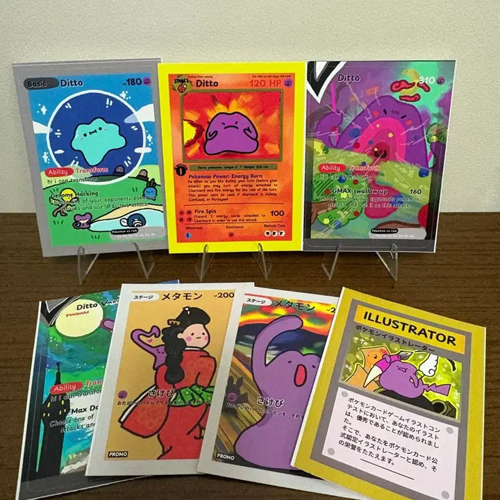[BUNJANG] Pokemon Ditto Stickers / 포켓몬카드 메타몽 스티커