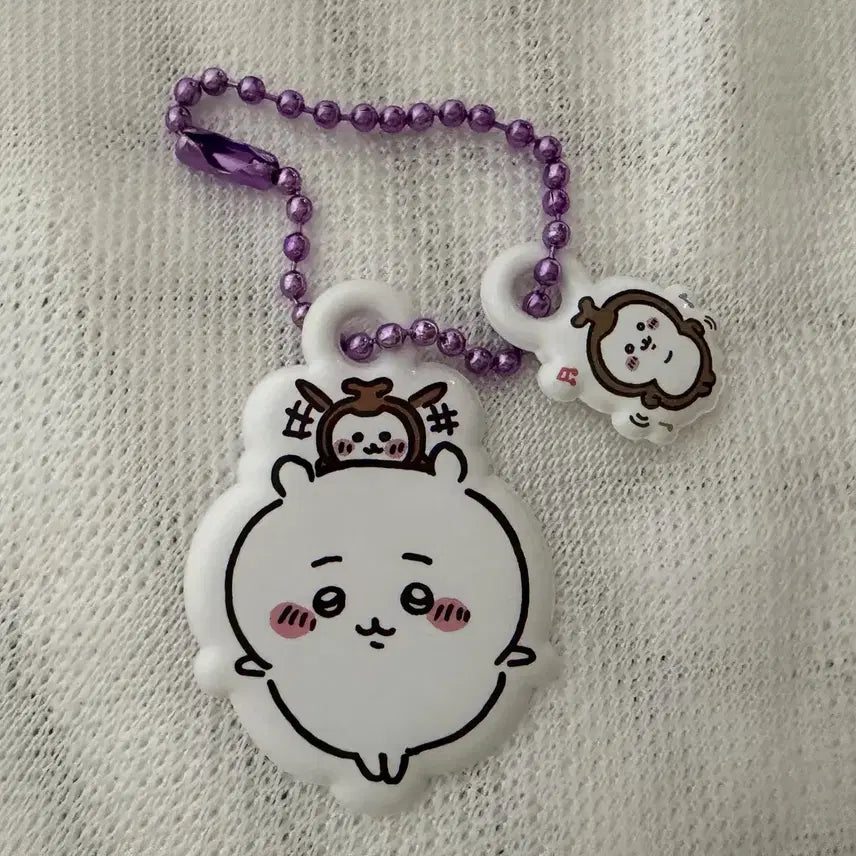 [BUNJANG] Monjaku Bunny Figure + Keyring Set / 먼작귀 피규어 + 키링