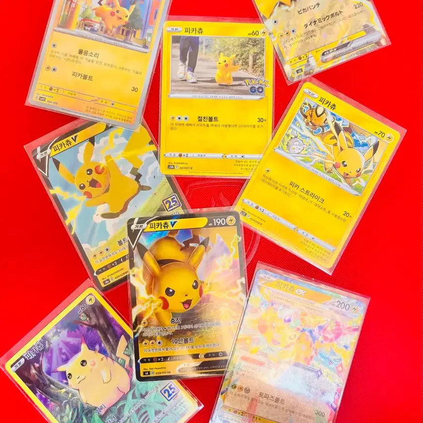 [BUNJANG] Pokemon Pikachu Card Set / 포켓몬카드 피카츄세트