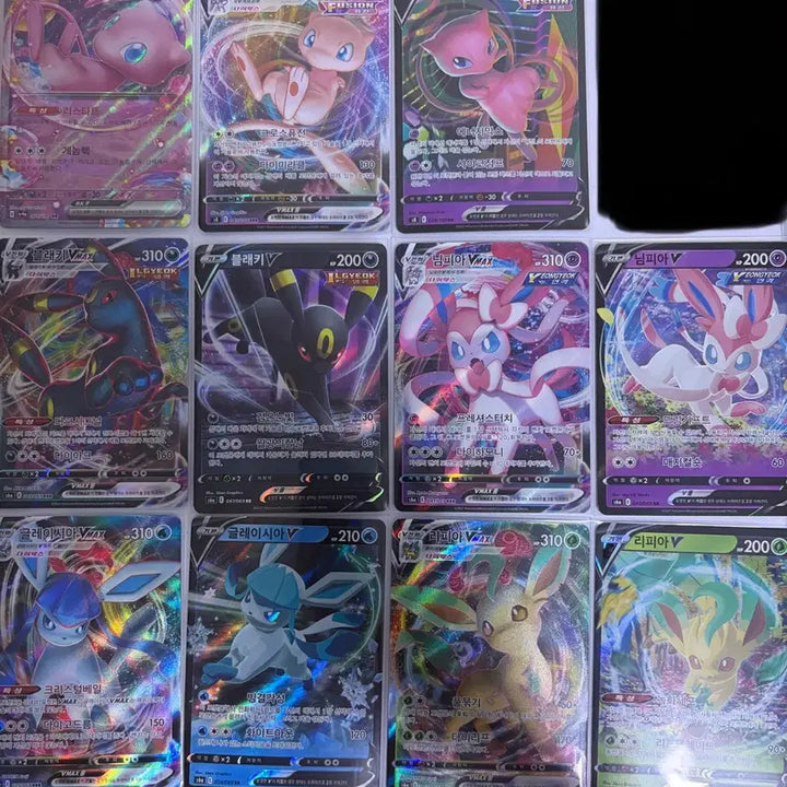 [BUNJANG] Mew VMAX, Mew V, Mew EX, Umbreon VMAX, Glaceon VMAX, Leafeon VMAX, Sylveon VMAX Pokemon Card Bundle Set / 급처 Vmax V 일괄 뮤 블래키 글레이시아 리피아 님피아 포켓몬카드