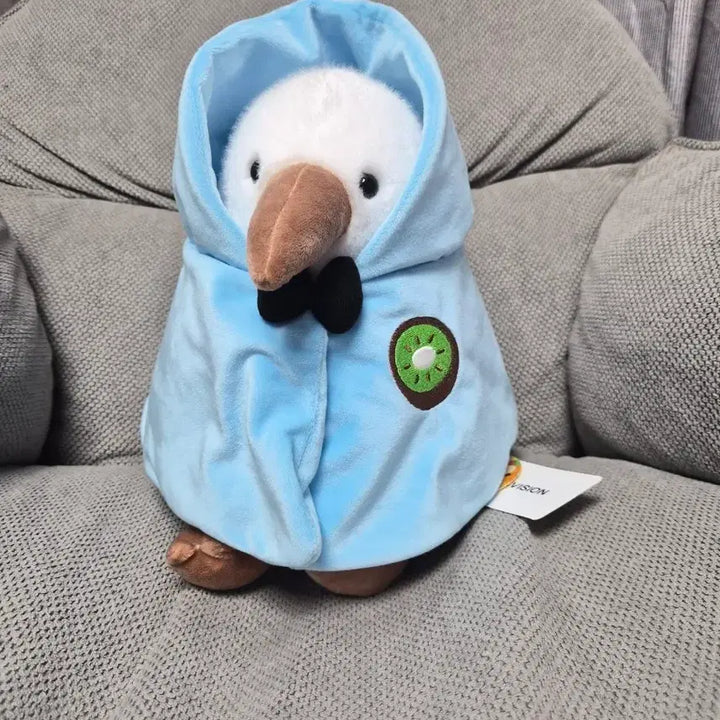 [BUNJANG] Kiwi Bird Plush (23cm) - Juice Kiwi Fruit, White, with Cape / 망토 과즙키위새키키 화이트 키키 23cm 키위새중형인형