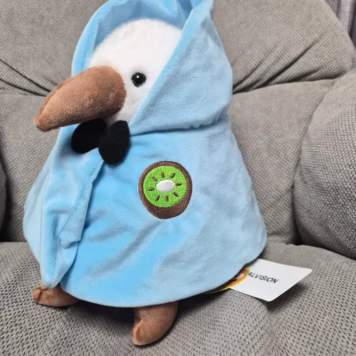 [BUNJANG] Kiwi Bird Plush (23cm) - Juice Kiwi Fruit, White, with Cape / 망토 과즙키위새키키 화이트 키키 23cm 키위새중형인형