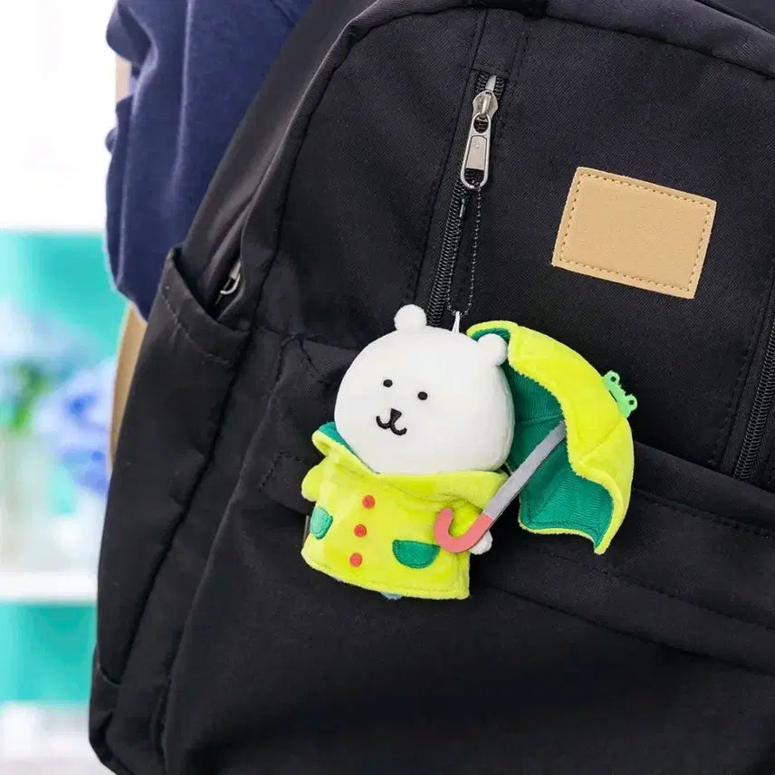 [BUNJANG] Nongdamgom Mascot Doll Keyring / 우비 농담곰 마스코트 인형 키링 노벨티 부채 우산