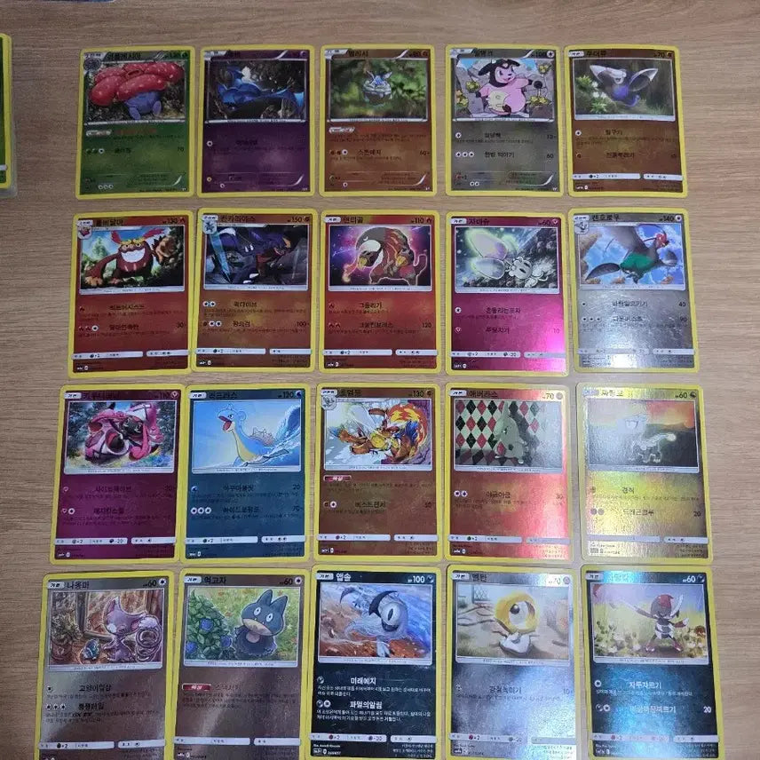 [BUNJANG] Pokemon Sun &amp; Moon XY Mirrored Card Bundle (94 Cards) / 포켓몬카드 썬문 XY 미러카드 94장 일괄