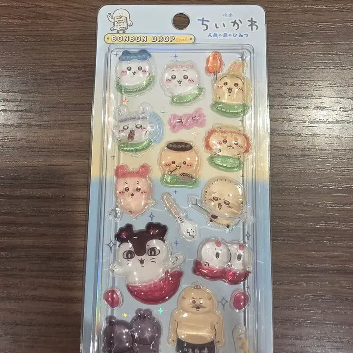 [BUNJANG] Chiikawa Mermaid Island Movie Exclusive Mascot 3D Sticker / 일본 치이카와 인어섬 극장판 특전 마스코트 입체 스티커