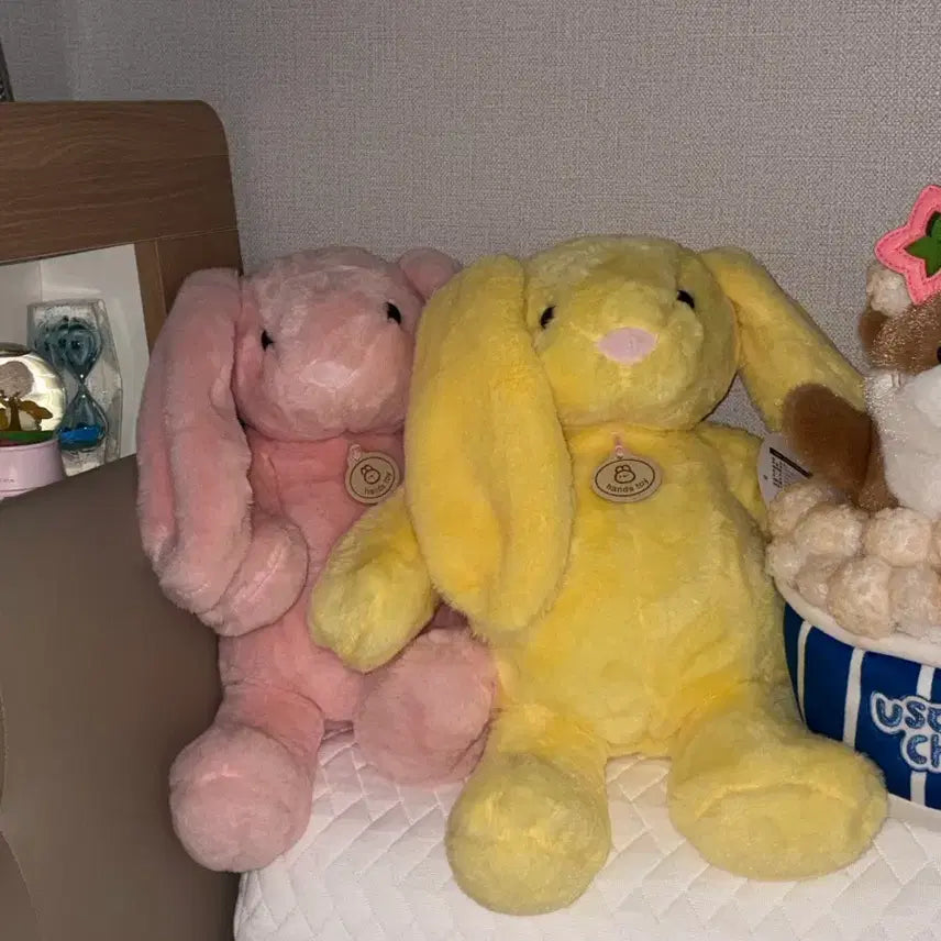 [BUNJANG] Jellycat Bunny Plush Pink/Yellow Bundle Set / 젤리켓 버니 인형 핑크/옐로우 일괄