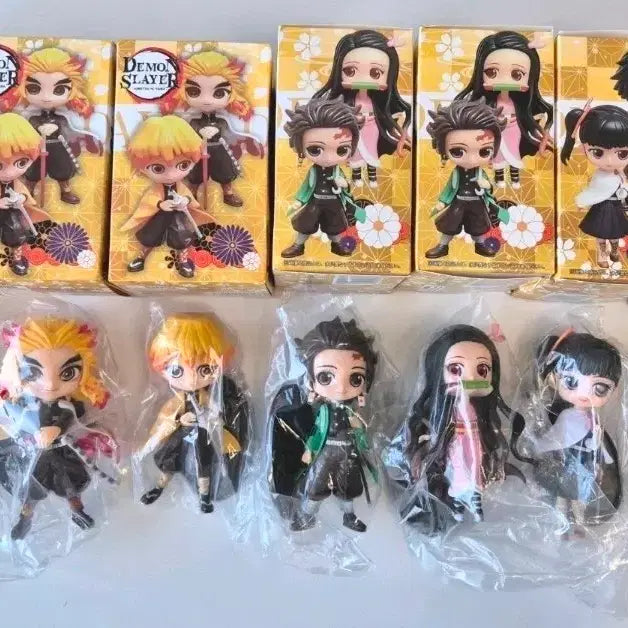 [BUNJANG] Demon Slayer 7 Character Figure Set / 수입 귀멸의 칼날 피규어 7종 세트 굿즈