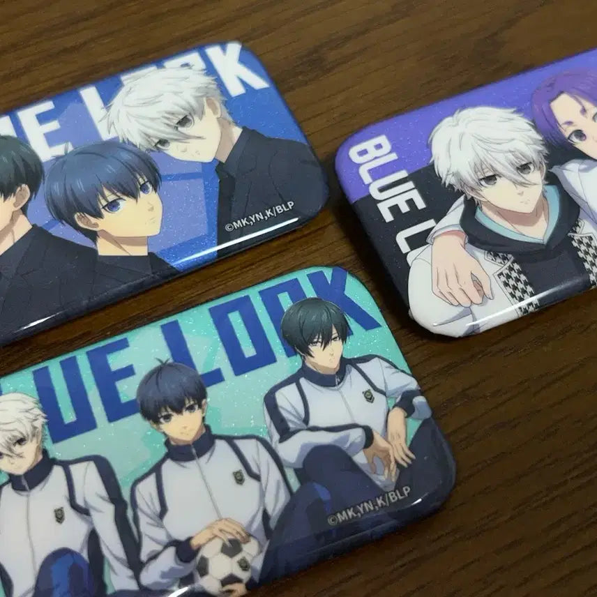 [BUNJANG] Blue Lock Nagi, Reo, Isagi, Rin Pin Badge Bundle Set / 블루록 나기 레오 이사기 린 핀뱃지 3개 일괄