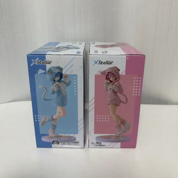 [BUNJANG] SEGA Re:Zero Ram &amp; Rem Cat Hood Bundle Set (Sealed) / 미개봉 일괄 SEGA Re:Zero 람&amp;렘 피규어