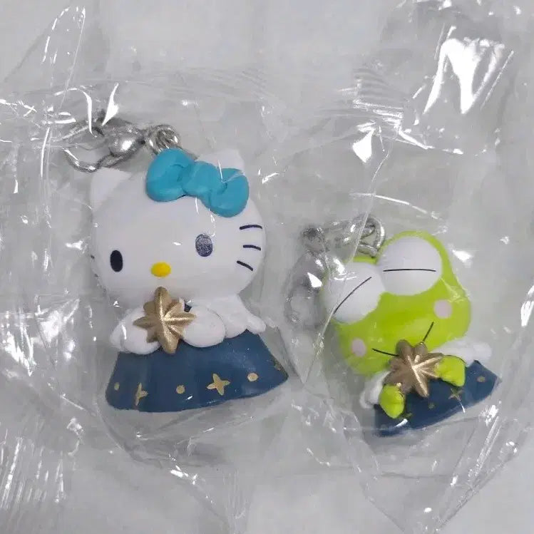 [BUNJANG] Sanrio Characters Starlight Angel Charm Gacha Figures (Kitty + Keropi) Bundle Set / 산리오 캐릭터즈 별빛 천사 참 가챠 피규어(키티+케로피)