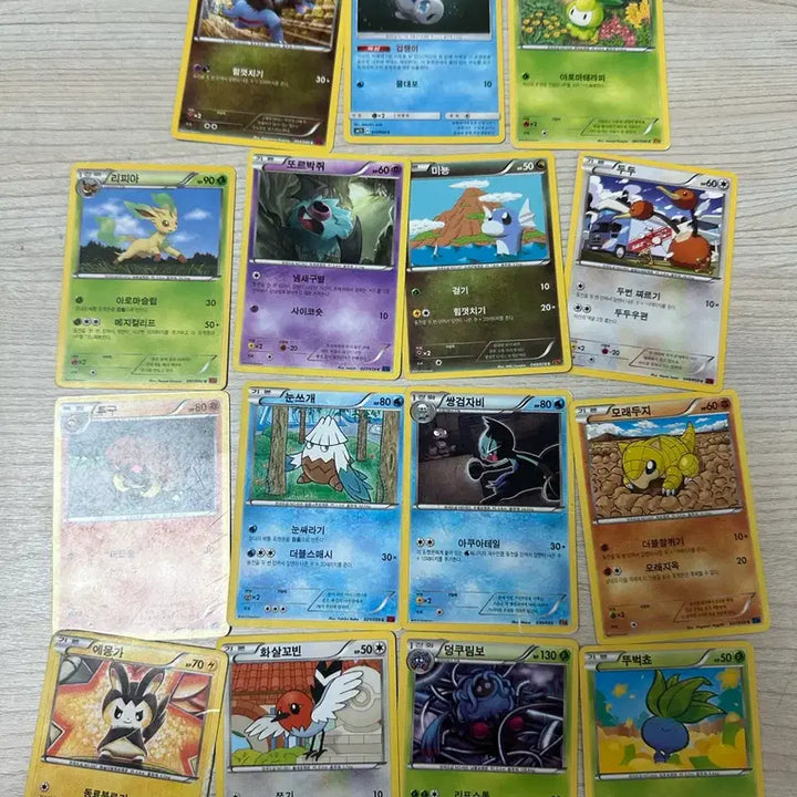 [BUNJANG] Pokemon TCG Cards Bundle (Jirachi, Chicorita, Flabebe, etc.) / 포켓몬스터 심쿵 플라베베 지라치 치코리타 외 일반