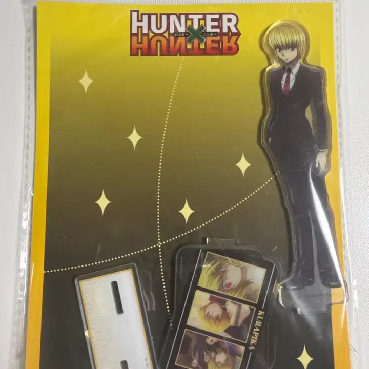 [BUNJANG] Hunter x Hunter Kurapika Acrylic Standee &amp; Big Can Badge Bundle Set / 헌터헌터 크라피카 아크릴 스탠딩, 빅캔뱃지 일괄