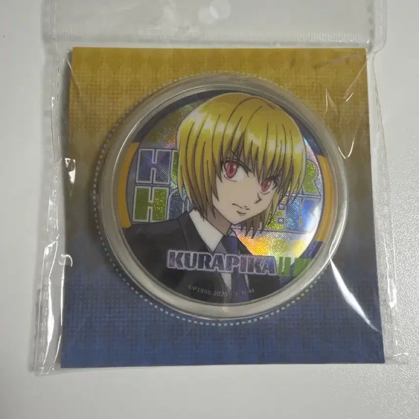 [BUNJANG] Hunter x Hunter Kurapika Acrylic Standee &amp; Big Can Badge Bundle Set / 헌터헌터 크라피카 아크릴 스탠딩, 빅캔뱃지 일괄