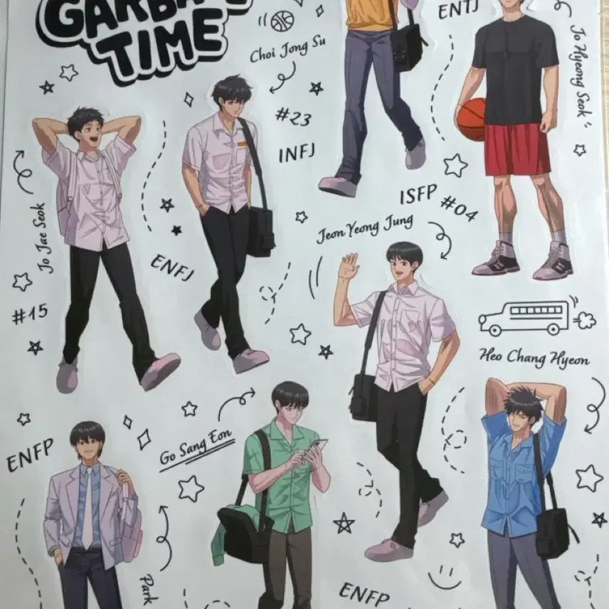 [BUNJANG] Garbage Time Popup POB Sticker Set / 가비지타임 팝업 특전 스티커 판매