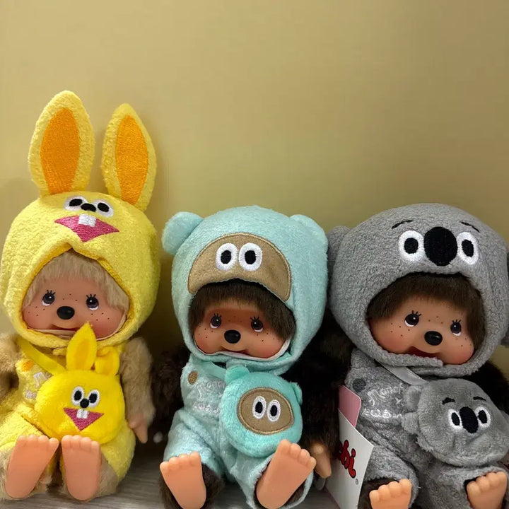 [BUNJANG] Tanukukun Friends Monchhichi Set / 타누쿤 프렌즈 몬치치 세트