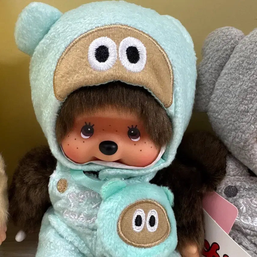 [BUNJANG] Tanukukun Friends Monchhichi Set / 타누쿤 프렌즈 몬치치 세트