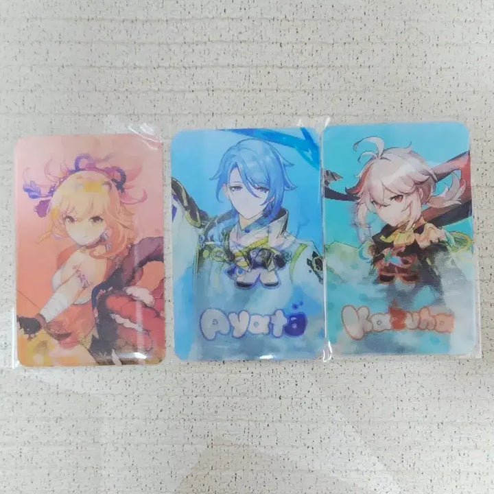 [BUNJANG] Genshin Impact Minimi Photocard Bundle Set - Ayato, Kazuha, Yoimiya / 원신 미니미 10만원 특전 포토카드 아야토, 카즈하, 요이미야