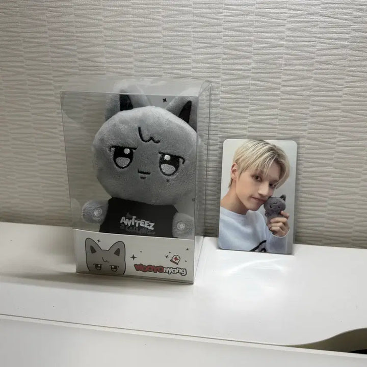 [BUNJANG] ATEEZ Wooyoung INDIVIDUAL CALLING Doll Keyring + Photocard / 에이티즈 우영 인더콜링 인형키링 + 포카