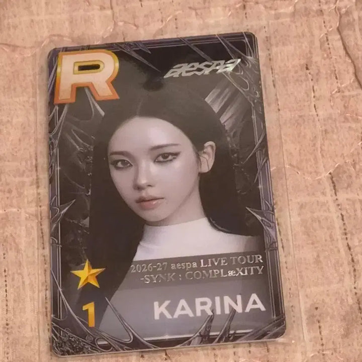 [BUNJANG] Aespa Karina Superstar SM Photocard / 에스파 콘서트 슈스엠 슈퍼스타 카리나 구매 인증 포카