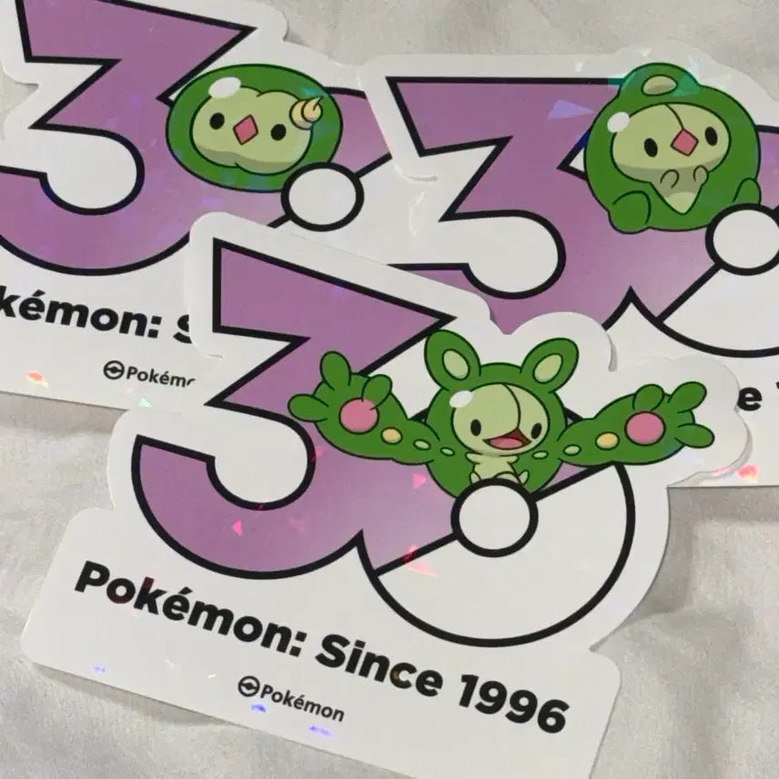 [BUNJANG] Pokemon 30th Anniversary Stickers - Unown, Duosion, Reuniclus Bundle Set / 포켓몬 포켓몬스터 30주년 스티커 유니란 듀란 란쿨루스 일괄