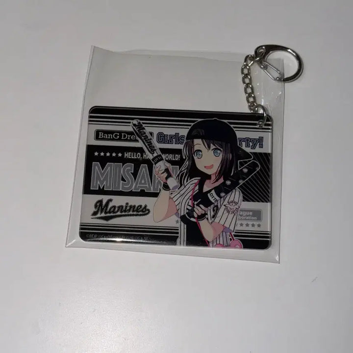 [BUNJANG] Bang Dream Misaki Baseball Collaboration Acrylic Keyholder Pacific League / 뱅드림 미사키 야구 콜라보 아크릴 키홀더 6구단 퍼시픽리그 키링 반도리