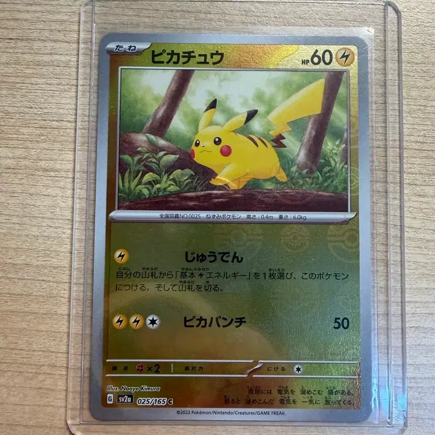 [BUNJANG] Pokemon Card Pikachu Forest Pikachu Monster Ball Mirror Holo Limited Edition (Japanese) / 포켓몬카드 피카츄 숲속카츄 몬스터볼 미러 홀로 한정판(일어판)
