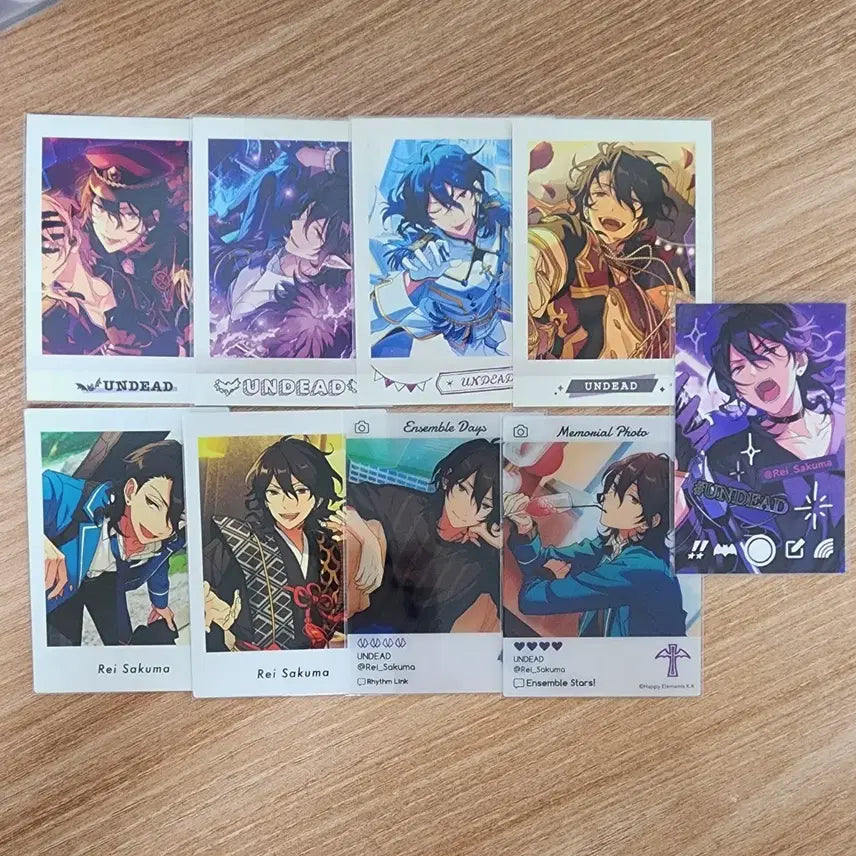 [BUNJANG] Ensemble Stars UNDEAD Rei PASHYA Pashart Clear Card Bundle Set / 일괄) 앙스타 언데드 레이 파샤 파샷츠 클카 스냅미