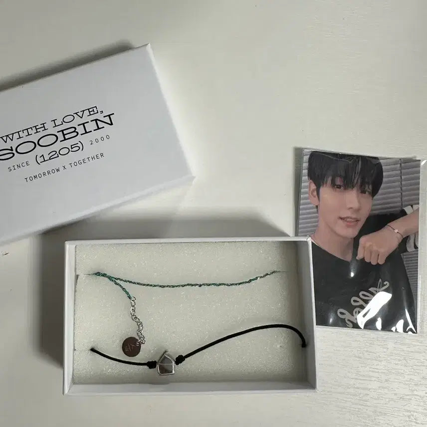 [BUNJANG] TXT Soobin Birthday MD Photocard &amp; Bracelet / 수빈 생일 엠디 양도