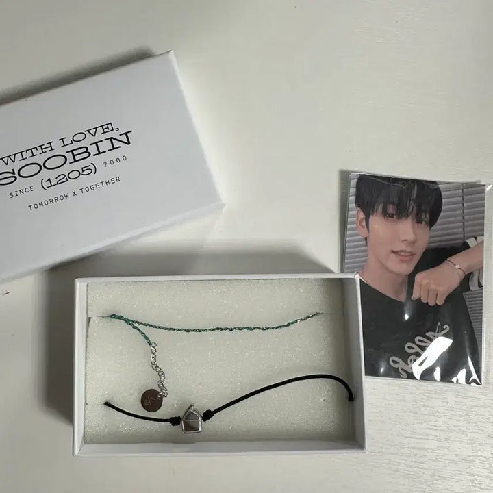 [BUNJANG] TXT Soobin Birthday MD Photocard &amp; Bracelet / 수빈 생일 엠디 양도