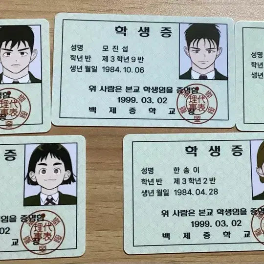 [BUNJANG] Century End Green Apple Moisturizing Academy Student ID Card / 세기말 풋사과 보습학원 학생증
