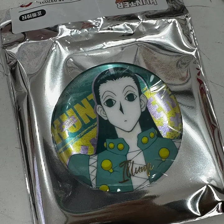 [BUNJANG] Hunter x Hunter Illumi Hologram Can Badge / 헌터헌터 이르미 홀로그램 캔뱃지