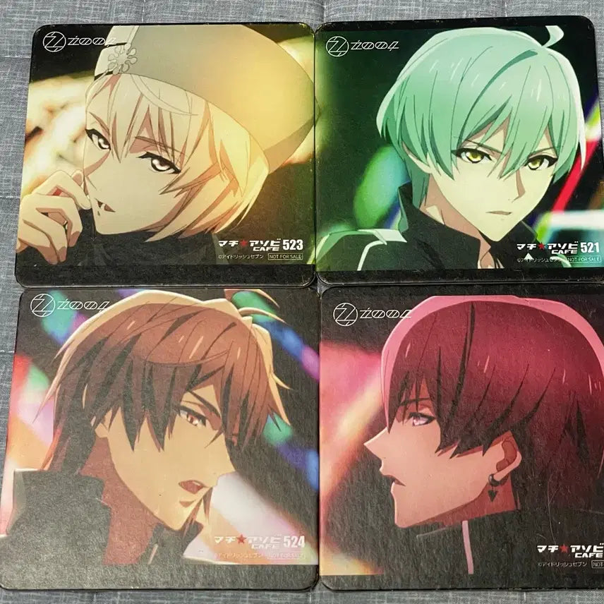 [BUNJANG] Idolish Seven Zuru ufotable Cafe Coaster Set / 아이나나 주르 유포테이블 카페 코스터