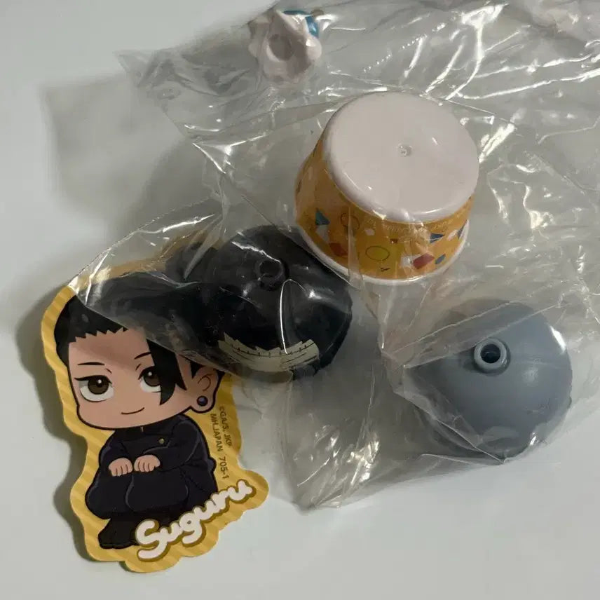 [BUNJANG] Jujutsu Kaisen Tsumi-Chen Figures (Jogo, Mahito) + Suguru Geto Sticker / [비닐미개봉] 주술회전 아이스크림 츠미첸 피규어 (뇌토,마히토) + 게토 스티커