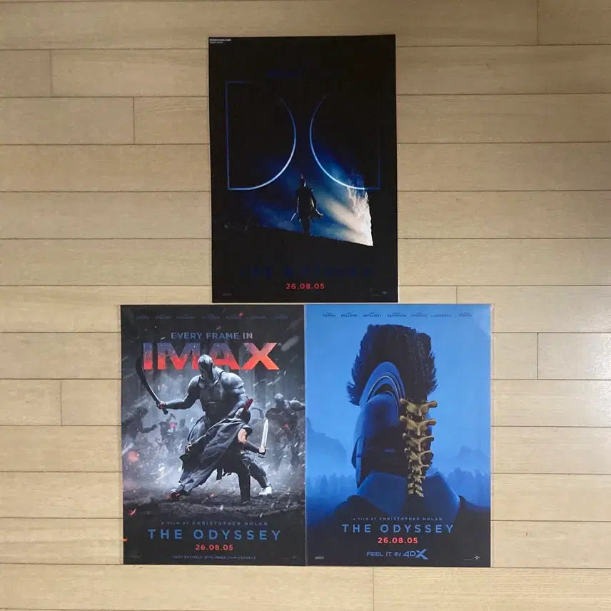 [BUNJANG] Odyssey Original Ticket, Light and Sound Poster, IMAX Poster, 4DX Poster / [오디세이] 광음/아이맥스/4DX 포스터/오리지널티켓