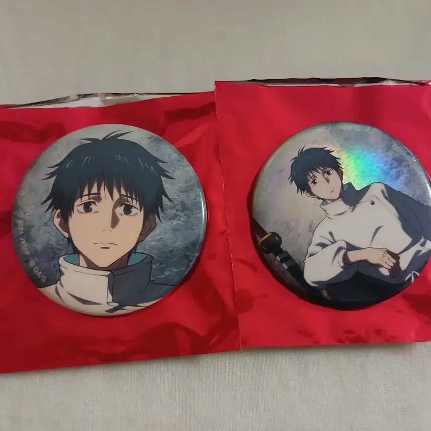 [BUNJANG] Jujutsu Kaisen Yuta Okkotsu Can Badge Set (Loft Plaza The Wall) / 주술회전 로프트 플라자 The Wall 옷코츠 유타 캔뱃지 2종