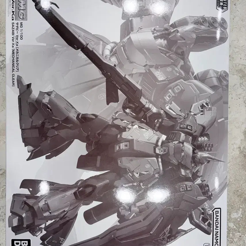 [BUNJANG] MG Sazabi, Nu Gundam Mechanical Clear Ver.Ka Limited Edition / MG 사자비, 뉴건담 버카 메카니컬클리어