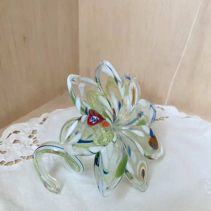 [BUNJANG] Vintage Murano Glass Flower Ornament / 빈티지 무라노 유리장식